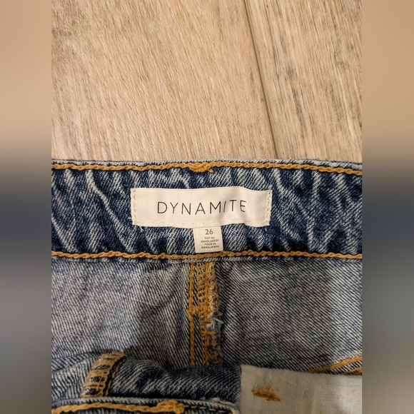 Dynamite High Waisted Denim Shorts, Size 26 - Picture 3 of 6